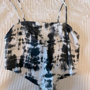 Satin Bandana Tie-Back Top